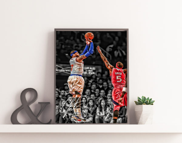 Poster Canvas – Melo Shooting with Signature