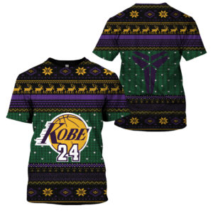 3D Hoodie Sweater Tshirt – Kobe Fan Christmas Limited 02