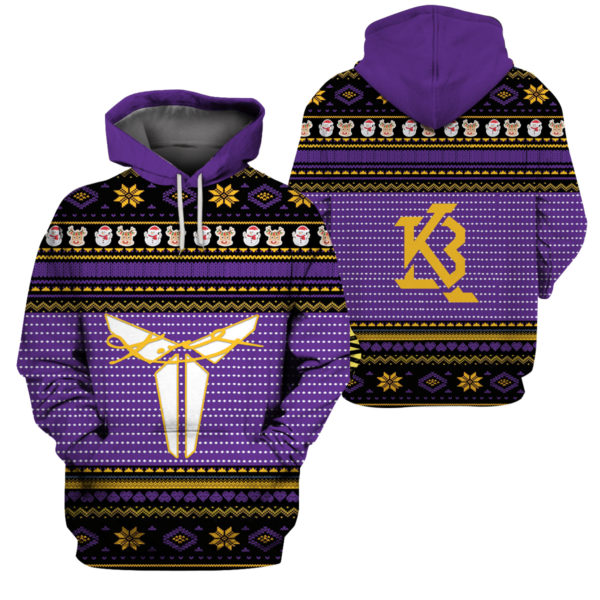 3D Hoodie Sweater Tshirt – Kobe Fan Christmas Limited