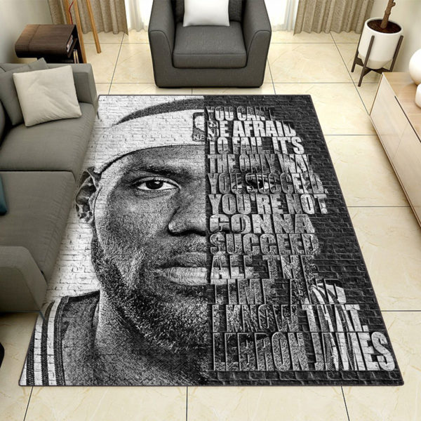 Rug – Lebron Portrait Art