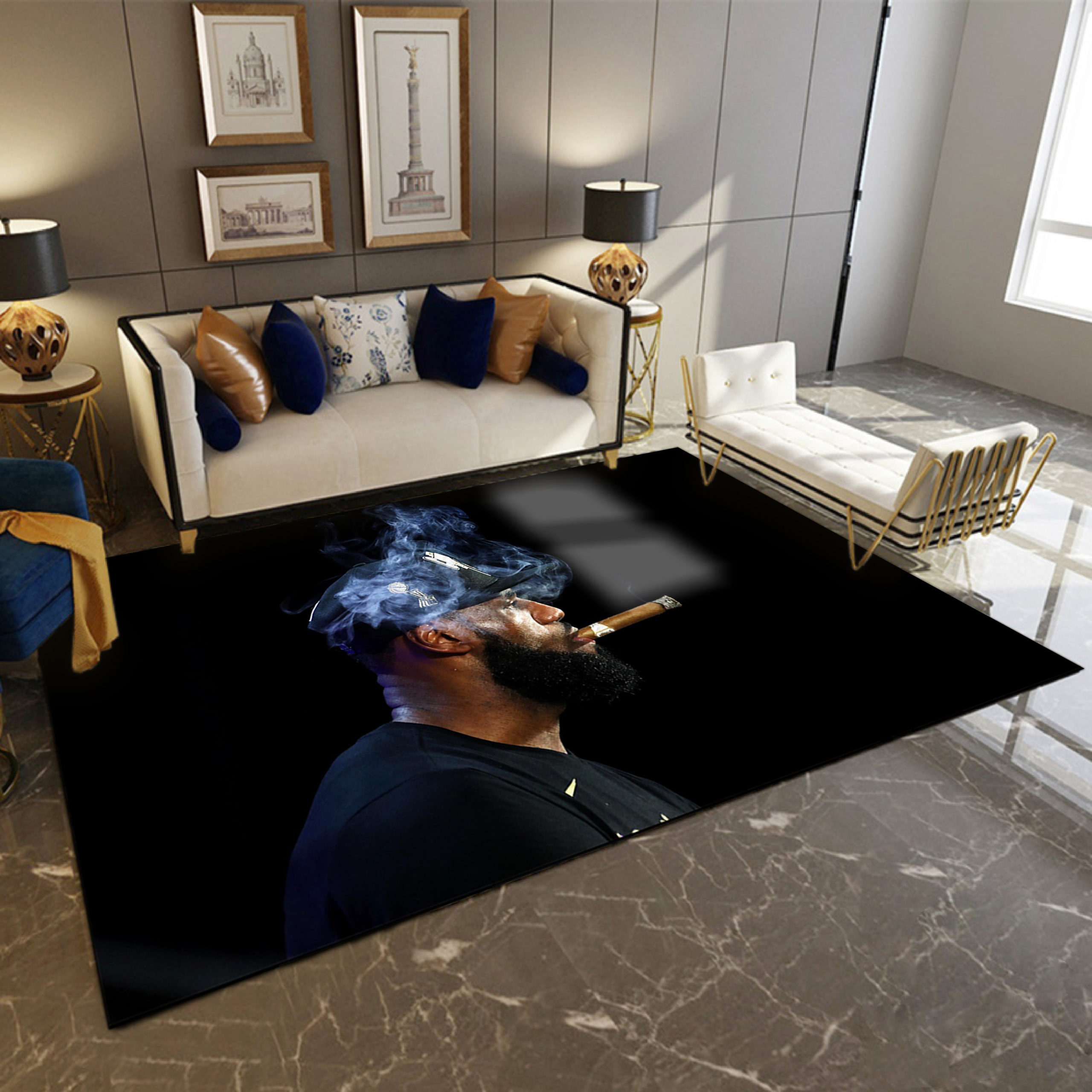 Rug - Lebron Smoking Rug - Lebron Smoking