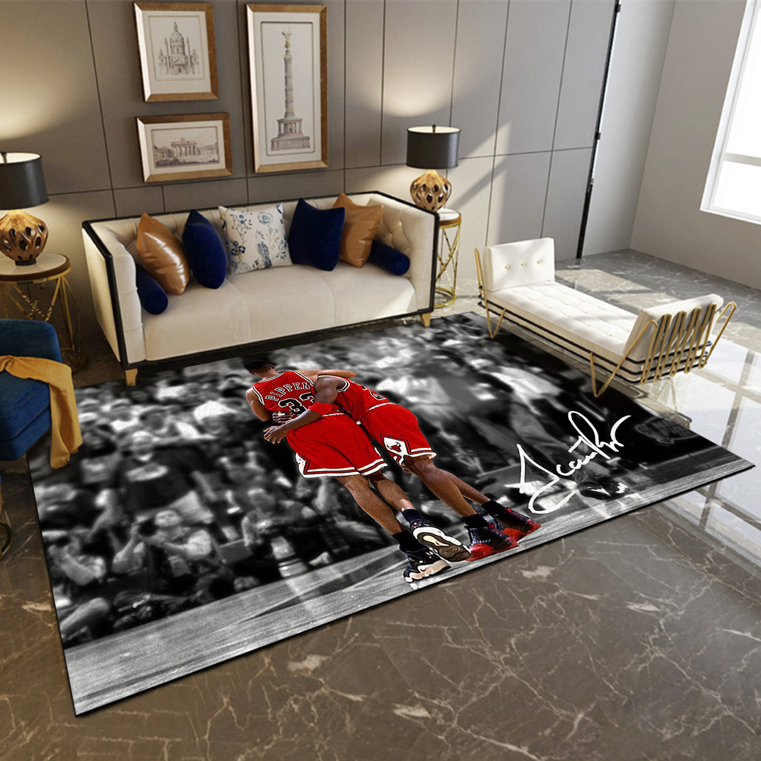 Rug - Pippen and MJ Rug - Pippen and MJ