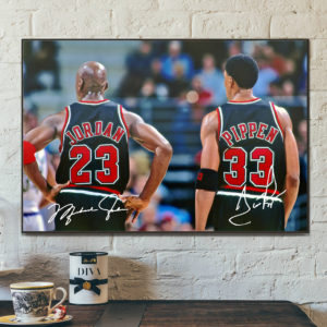 Poster Canvas – Jordan and Pippen Limited Edition
