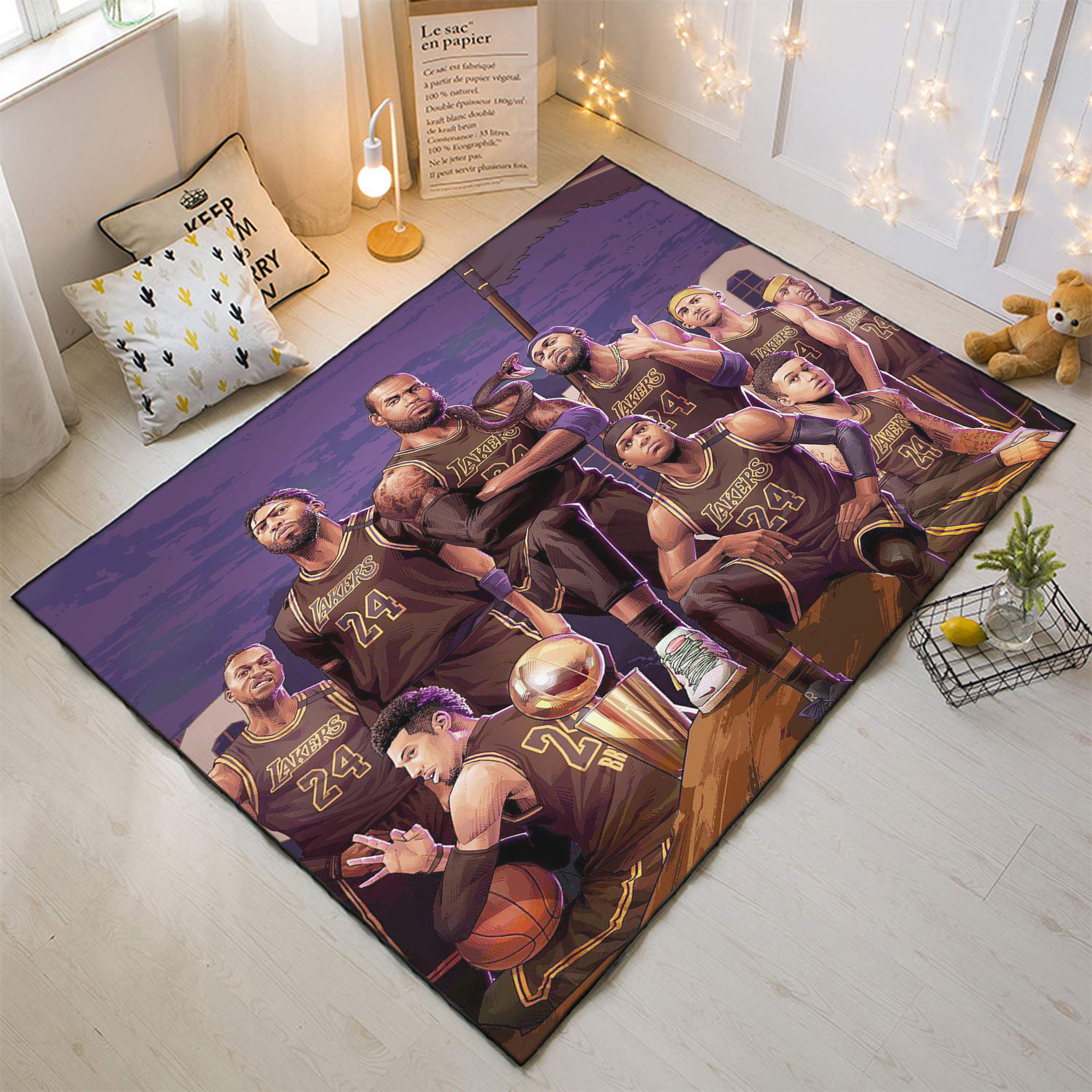Rug - Lakers Champion Art Rug - Lakers Champion Art