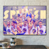 Poster Canvas – Stephen Curry Poster Golden State Warriors Basketball Hand Made Posters Canvas Print Kids Wall Art Man Cave Gift Home Decor