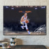 Poster Canvas – Stephen Curry Poster Golden State Warriors Basketball Hand Made Posters Canvas Print Kids Wall Art Man Cave Gift Home Decor