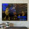 Poster Canvas – Stephen Curry Poster Golden State Warriors Basketball Hand Made Posters Canvas Print Kids Wall Art Man Cave Gift Home Decor