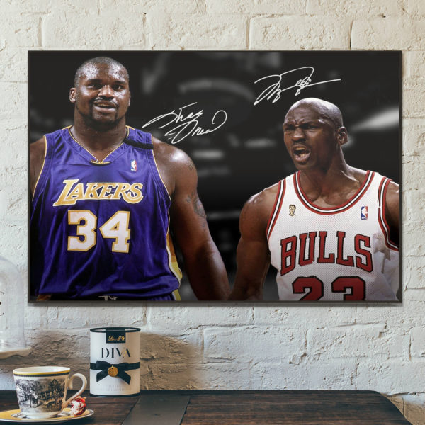 Poster Canvas – Shaq and MJ Legends
