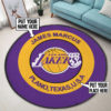 Custom Round Carpet – Lakers The Champion