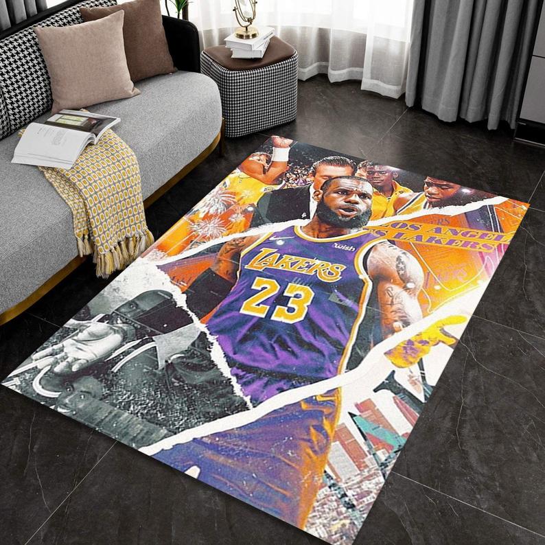 Lebron James Lakers 23 Rug Lebron James Lakers 23 Rug