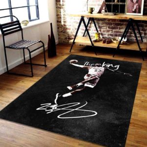 Lebron James The King Lakers Rug