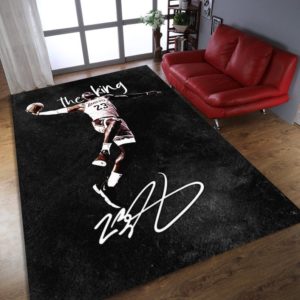 Lebron James The King Lakers Rug