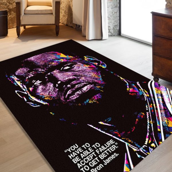 Lebron James Quotes Rug