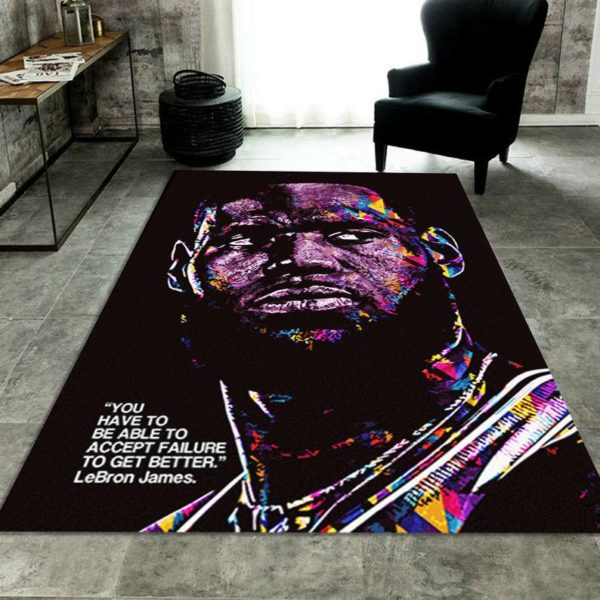 Lebron James Quotes Rug