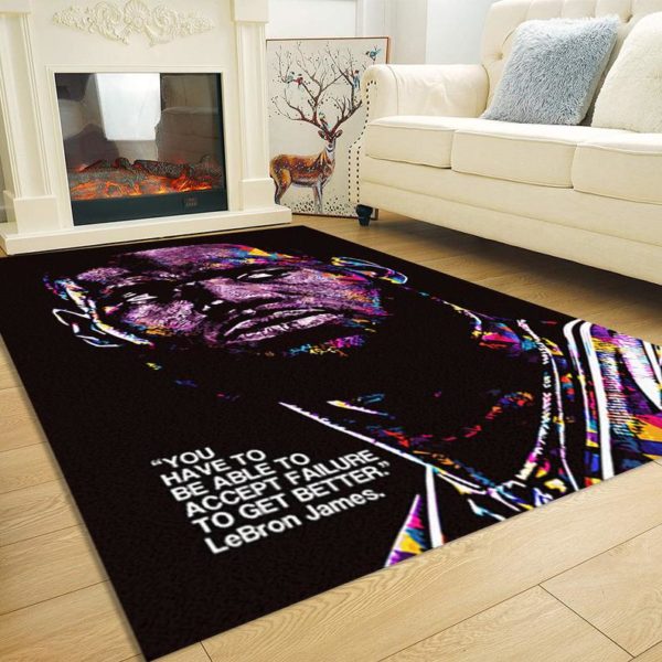 Lebron James Quotes Rug
