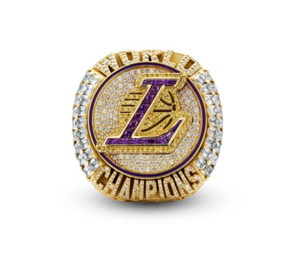 2020 LA Lakers Championship Ring. Gold Champion Ring. James Championship Ring