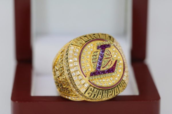 2020 LA Lakers Championship Ring. Gold Champion Ring. James Championship Ring