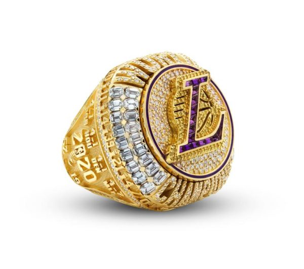 2020 LA Lakers Championship Ring. Gold Champion Ring. James Championship Ring
