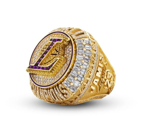 2020 LA Lakers Championship Ring. Gold Champion Ring. James Championship Ring