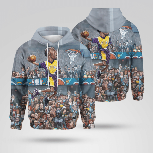 Kobe Bryant Artwork Dunking 3D Tshirt Sweater Hoodies