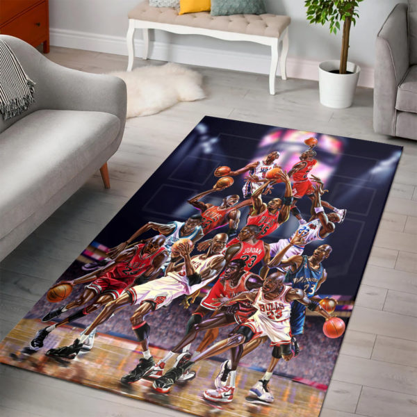 Michael Jordan Artwork Rug Home Decor