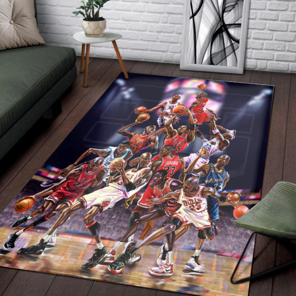 Michael Jordan Artwork Rug Home Decor
