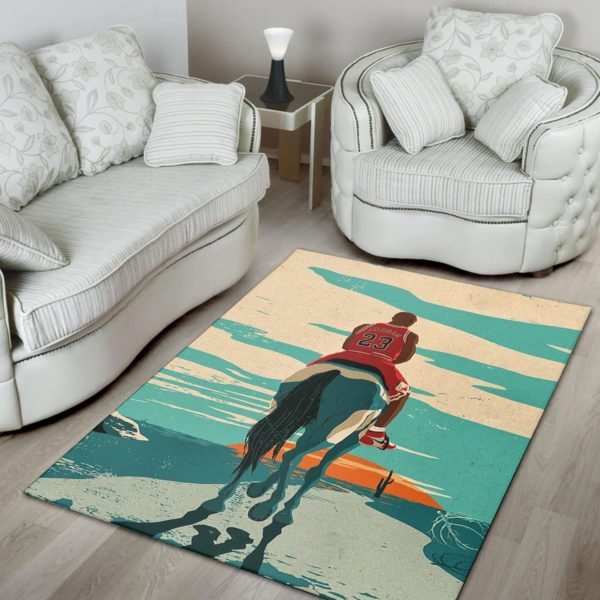 Michael Jordan Artwork Rug Home Decor