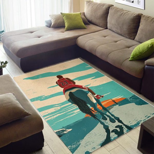 Michael Jordan Artwork Rug Home Decor