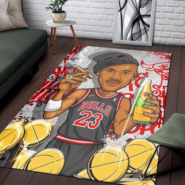 Michael Jordan Artwork Rug Home Decor