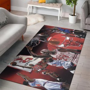 Michael Jordan Chicago Bulll Rug For Living Room Home Decor