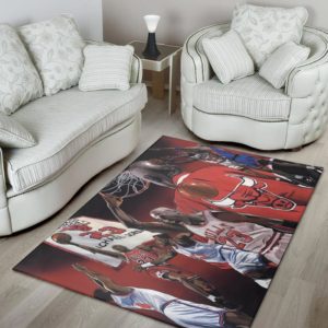 Michael Jordan Chicago Bulll Rug For Living Room Home Decor