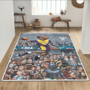 Kobe Bryant 24 Lakers Rug Carpet For Living Room Rug Home Decor