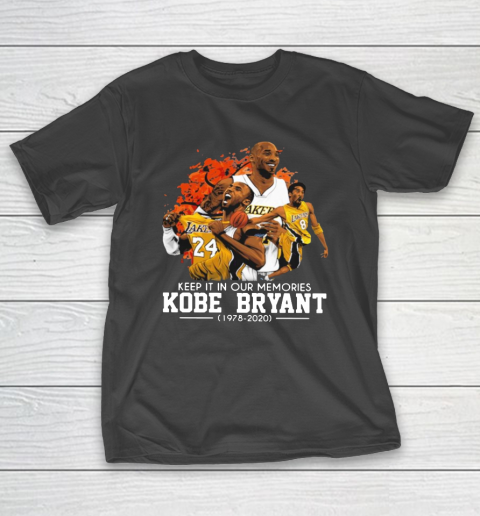 Official Los Angeles Lakers Keep It In Our Memories Kobe Bryant 1978 2020 T-Shirt Official Los Angeles Lakers Keep It In Our Memories Kobe Bryant 1978 2020 T-Shirt
