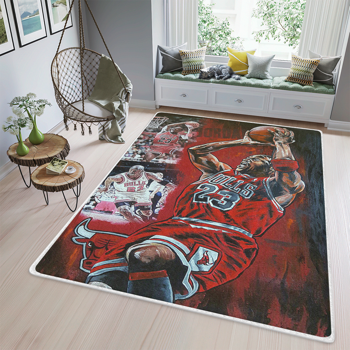 Michael Jordan Artwork Rug Home Decor Michael Jordan Artwork Rug Home Decor