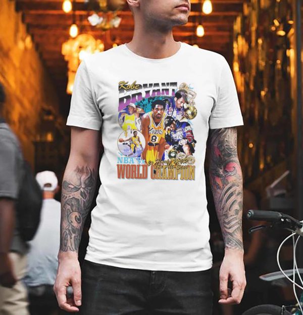 Kobe Bryant World Champion Vintage T-Shirt