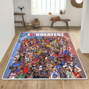 NBA Top 75 Greatest Players Of All Time Rug Home Decor