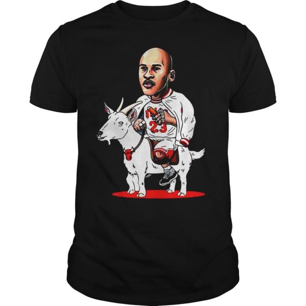 23 Michael Jordan riding goat shirt