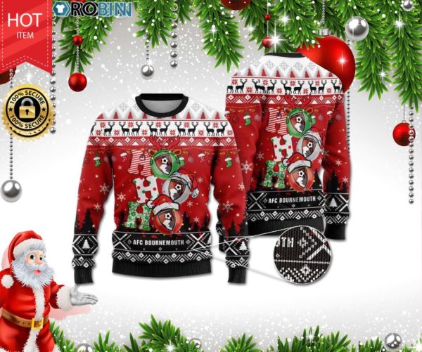 AFC Bournemouth Christmas Ugly Sweater