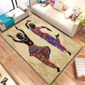 African American Couple Dancing Living Room Carpet Rug Home Decor
