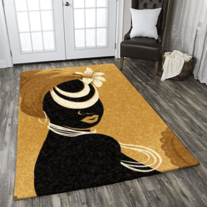 African Girl Art Living Room Carpet Rug Home Decor