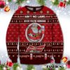 Ain’t No Law When Drinking With Claws Christmas Ugly Sweater