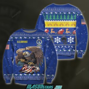 Air Force Veteran Classic Christmas Ugly Sweater
