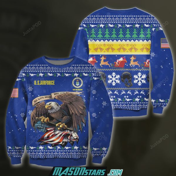Air Force Veteran Classic Christmas Ugly Sweater
