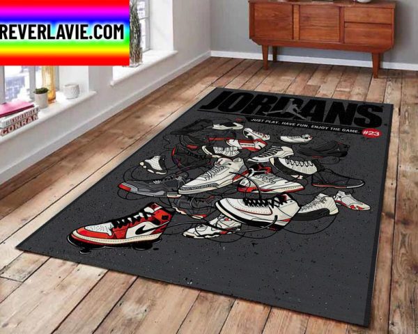 Air Jordan All Sneakers Rug Home Decor