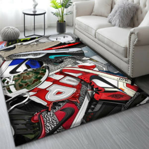Air Jordan Sneaker Area Rug Home Decor