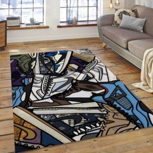 Air Jordan Sneaker Rug Home Decor