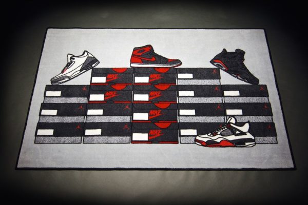Air Jordan X Sneaker Box Rug Home Decor