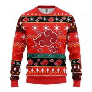 Akatsuki Naruto Christmas For Anime Lovers Christmas Ugly Sweater