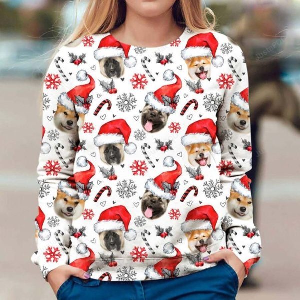 Akita Xmas Decor Christmas Ugly Sweater