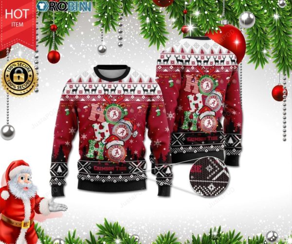 Alabama Crimson Christmas Ugly Sweater
